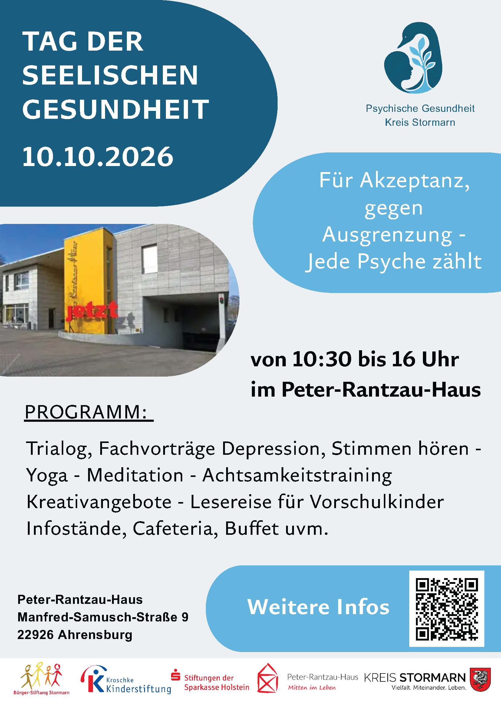 Das Plakat zum Tag der seelischen Gesundheit